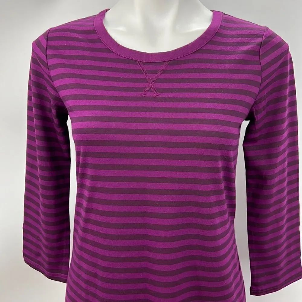 Gilligan O’Malley 3/4 sleeve striped night gown size small